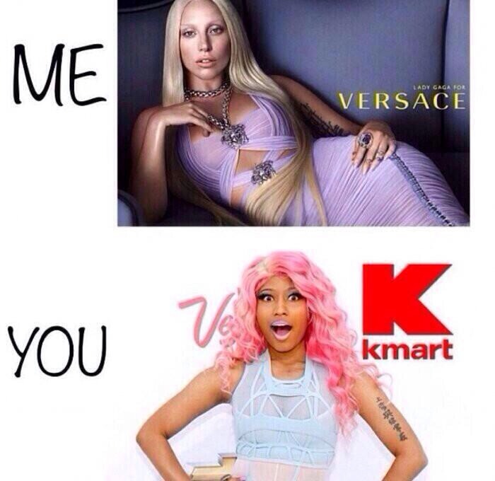 ricki-minaj:  hisayah:  LOL  Bitch you do realize Nicki has a clothing line at KMART,