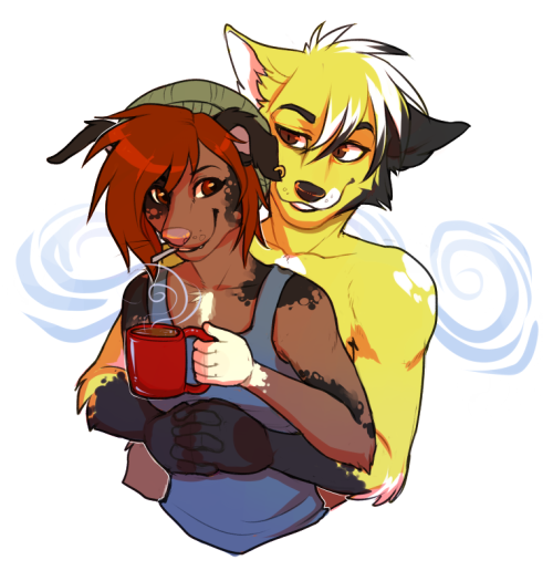 furballthefurry:  snuggle - by kaitycuddle