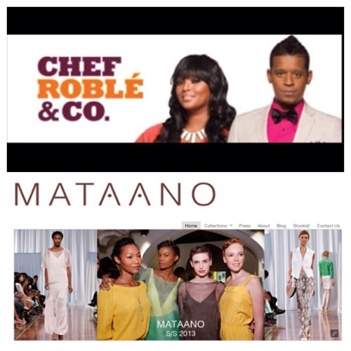 Catch us TONIGHT on @ChefRoble &amp; Co, as the team caters our S/S13 fashion show. Tune in at 1