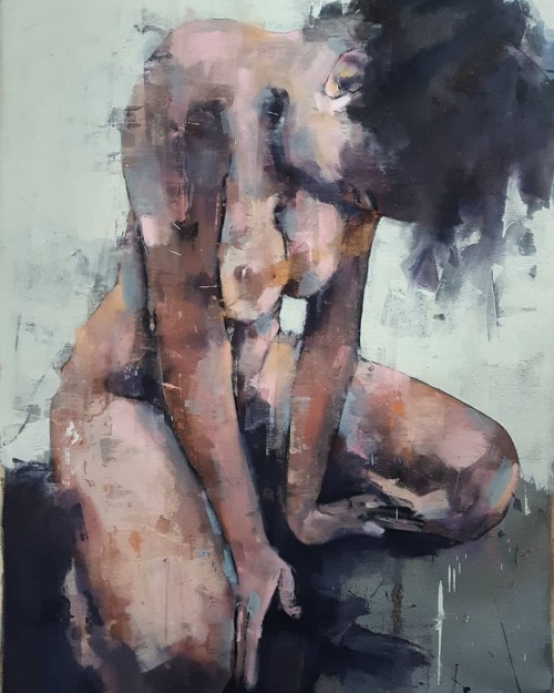 &lsquo;Without sin&rsquo; is a female figure study in oils on canvas 91x61cm #fineart #visua