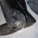 gumbootslover:schön drauf gespritzt, auf die dreckigen Stallstiefel