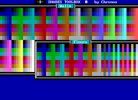 Source
“Demon Town” by ZZDevelin (2003)
[DEMONTOW.ZZT] - “$Shades Toolbox”
Play This World Online