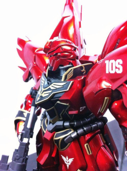 Mechaddiction:  Mg 1/100 Msn-06S Sinanju Ova Ti Ver.low Custom Painted By Low #Mecha