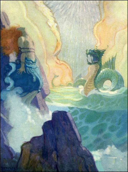 ungoliantschilde:  ‘the Legends of Charlemagne’, was illustrated by N.C. Wyeth for Charles Scribner and Sons’ reprint of the book by Thomas Bulfinch. 