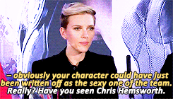 dailymarvelqueens:  get to know  |  [2/10] marvel queens: scarlett johansson“I’m