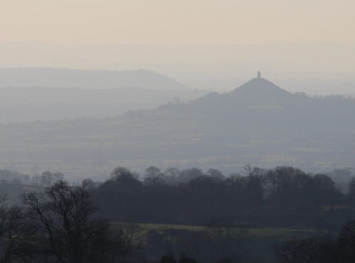 Glastonbury Tor across the fields of Somerset, England. Again. 28th December 2014.