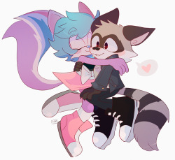 gentheskunk:  scuttletown: commission for @gentheskunk So precioussss ;w; thank you again Scuttle &lt;333 Your art is 500% soft and wholesome~!  Eeee cutestuff :D &lt;3