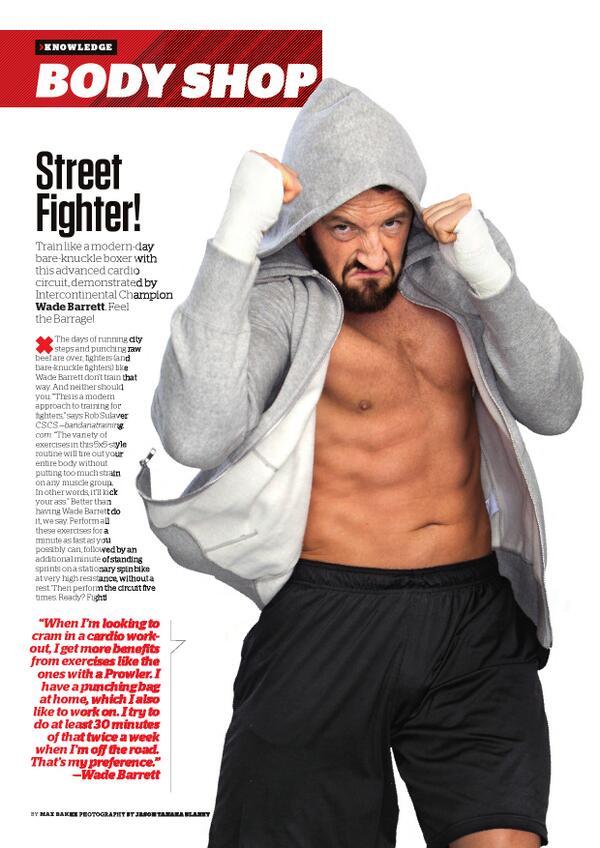 ohwadebarrett:  @wwemaguk  O.O One sexy bare knuckle fighter!