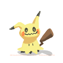 alexandrasketch:Mimikyu cool down doodle from last night on Twitter.