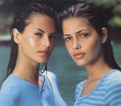 bomshells:  Alessandra Ambrosio and Ana Beatriz Barros for Guess, S/S 1999 