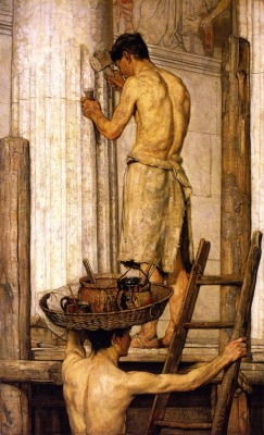 akaixab:  Christian Rohlfs, Roman Builders (1867) 