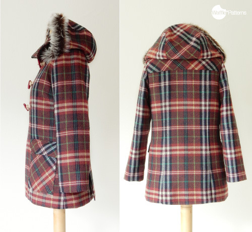 Waffle patterns sewing patterns Tosti Utility jacket turns to trad style winter duffle coat