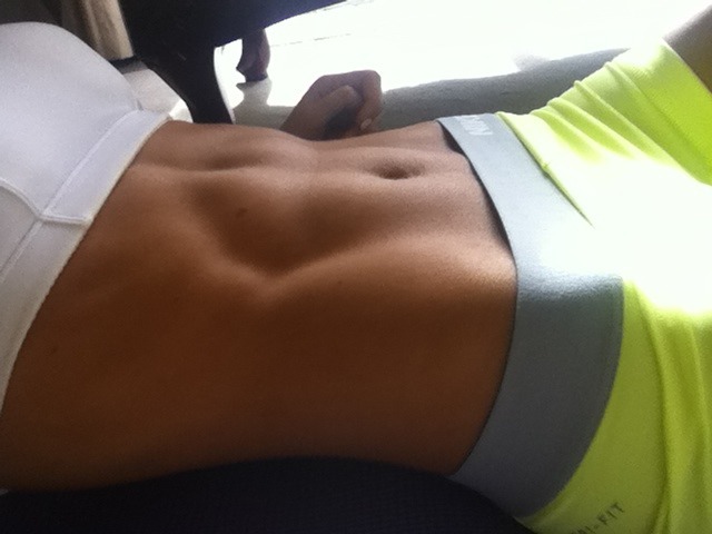 get-fit-4-life:  pegasusunicorn:  Aaaaand flex! Instagram: pegasusunicorn  Abs! :)