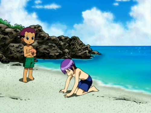 robertozampari: Beach scenes Jinzo Konchu Kabuto Borg VXV - Episode 49