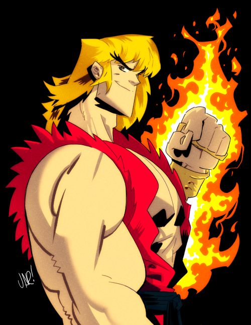 Quick color over an older commission last year. #kenmasters #streetfighter - Can&rsquo;t wait to buc