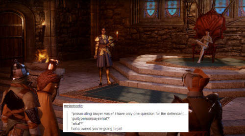 bubonickitten:  Dragon Age: Inquisition + text posts I can’t sleep, so I decided to do this instead. I’ll be doing more at some point I’m sure because I won’t be content until I run this meme right into the ground. More DA text post memes: Marian