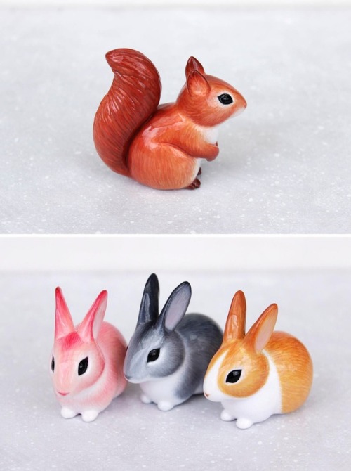 quartzfox: nothings-unimaginable: sosuperawesome: Figurines by byrdis on Etsy More posts like this N