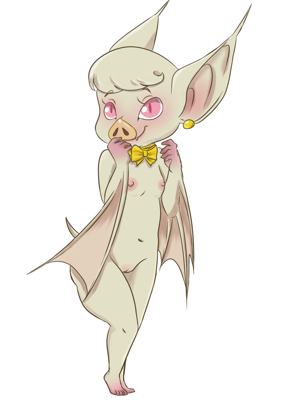 scaitblue:  valerie the fruit bat by thesweethoneybear here is a white bat owo 