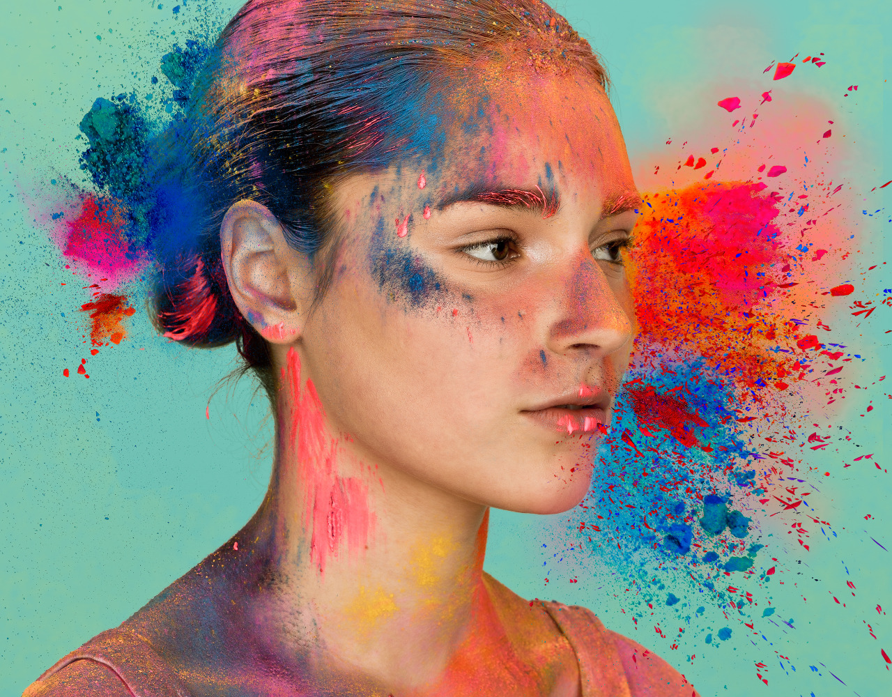 “Really Crazy Colors” by fashion photographer Per Zennstrom and make-up artist linda Sundqvist.