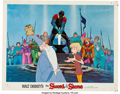 animationproclamations:Lobby cards from Walt Disney’s, The Sword in the Stone (1963).