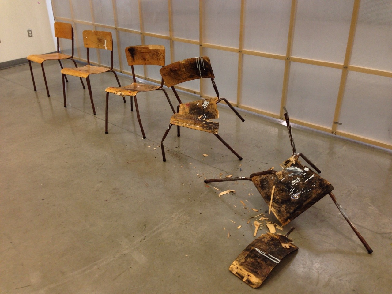nozu:  jib—reel:  This is a sculpture I just completed for drawing class. It is
