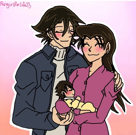 So I traced over this image of Takagi and Sato as a family and changed it to Yumi and Shukichi XD I 