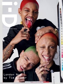 blackpeoplefashion:  Adwoa Aboah, Slick Woods &amp; Elliott Jay Brown for i-D Magazine