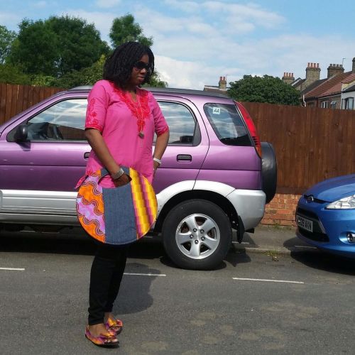 Day 6 of 7: Embellish and Accessorise with Ankara fabric. My ankara patchwork bag, ankara applique t