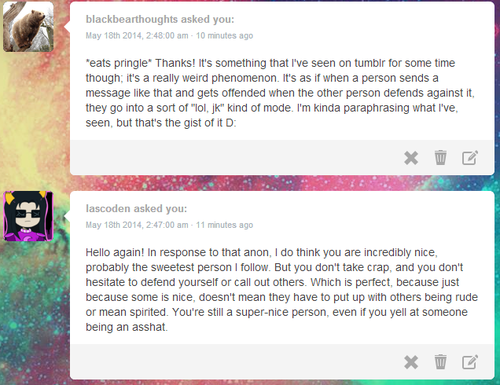   thanks you guys &lt;33 and yeah its sad, you can be the nicest person on the