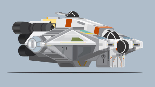 The Ghost is a Modified Corellian Engineering Corporation VCX-100 light freighter, owned and captain