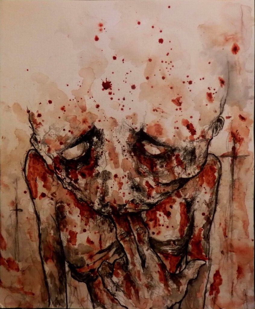pure-af:Blood Paintings by Maxime Taccardi 