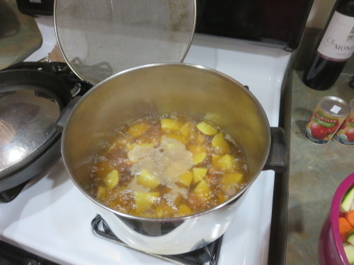 caffeinatedcrafting:Vegetable Medley &amp; Barley SoupSort of a half stew half soup dish, RoseSpirit