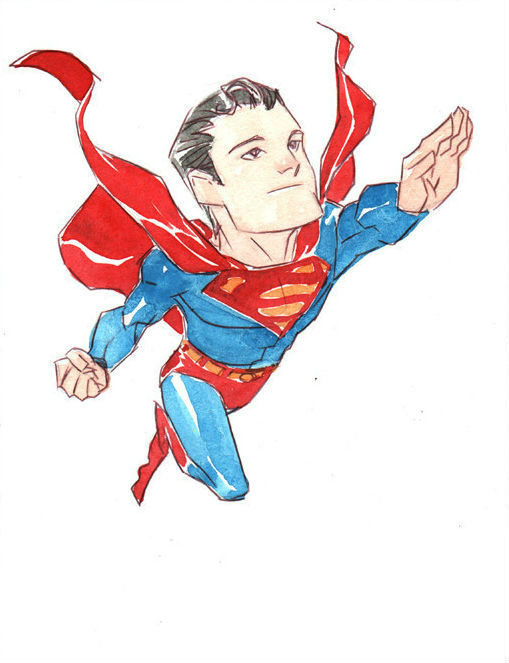 xombiedirge:  Lil Gotham: Bats &amp; Supes by Dustin Nguyen / Website / Tumblr