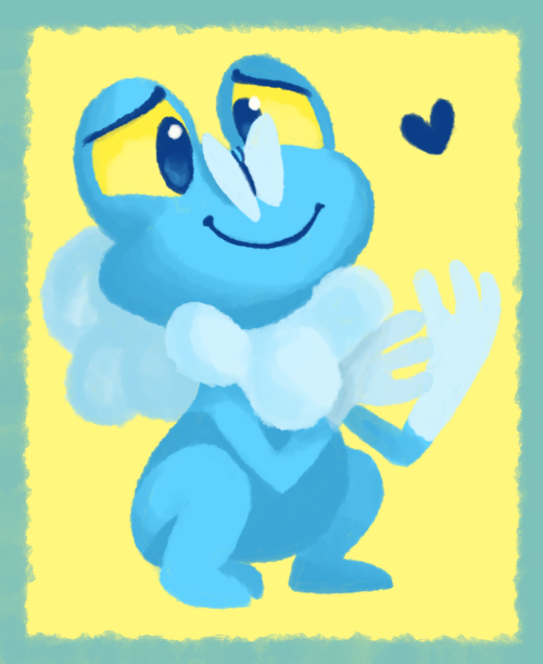 stepladderer: Froakie’s nose looks like a butterfly landed on its face.