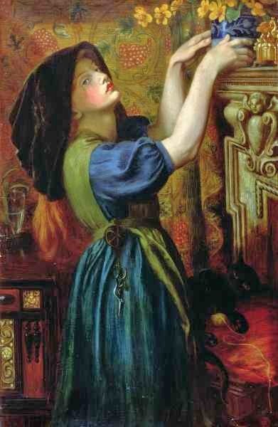 Dante Gabriel Rossetti (British artist, 1828-1882) Marigolds 1874