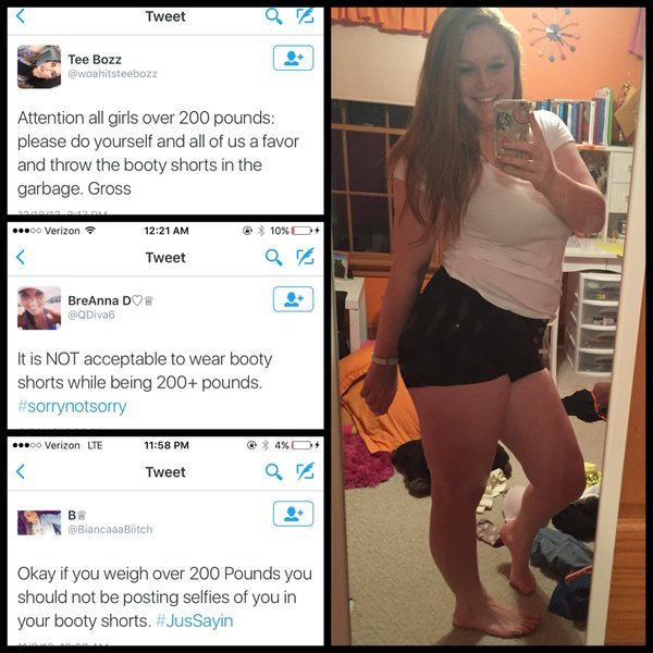 rivvolt:  this-is-life-actually:   This girl has a strong message for body-shaming