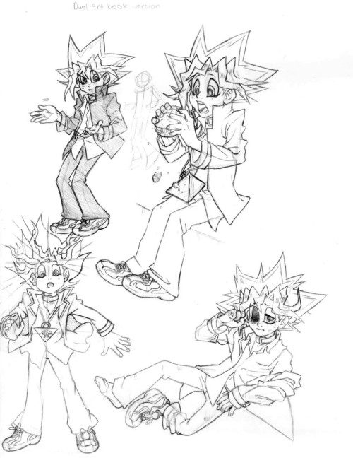 stardreamerart:  I found that entire artstyle assignment I had to do in 2014.  (Basically we had to draw a villain and character from a series. Then draw them in that series’ s art style.  I chose yugioh bc yass?) Enjoy you guys. THIS IS LIKE ONE OF