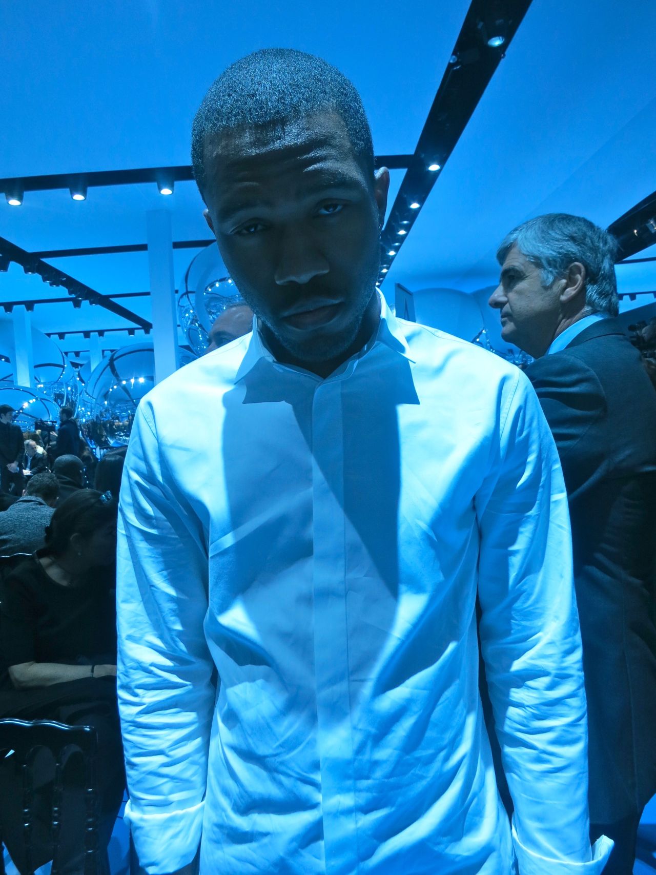 valentineuhovski:  Mr. Ocean at Dior. “This is my first fashion show EVER,” he