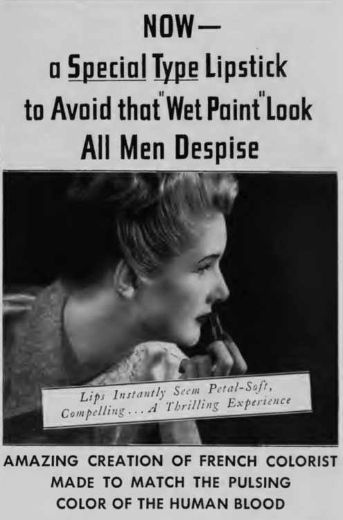 lileks: Men DESPISE IT! GOD, THEY REEL BACK WITH REVULSION! Avoid this! Swap the “wet pai