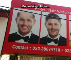srsfunny:  Jensen’s Hair Problems 