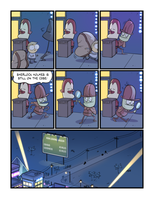 backcomic:pages 444, 445, & 446Ack! That’s the end of Chapter 10! And heck, we’re gonna take the