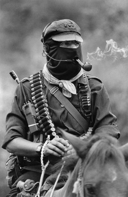 kun559:  “We are going to rise up to overthrow the supreme governments, to overthrow corrupt officials, to throw all the rich and powerful out of this country and begin building a new Mexico with humble, simple people.” -Subcomandante Marcos 