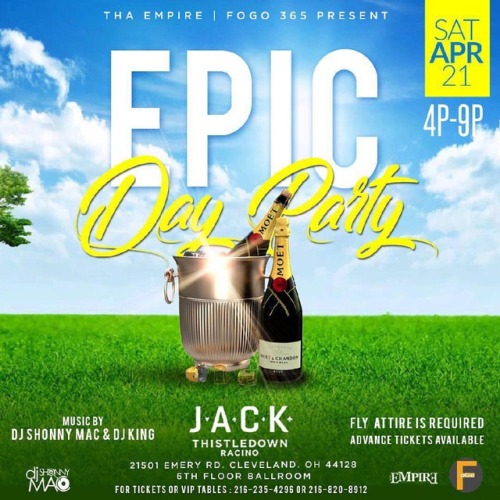 It’s that’s time to party @jackthistledown come party with your girl at the #DayParty April 21, 2018