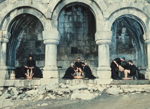 sine-cinematography: Sayat Nova, The Color of Pomegranates (1969) - Wide master shots Sergei Pa