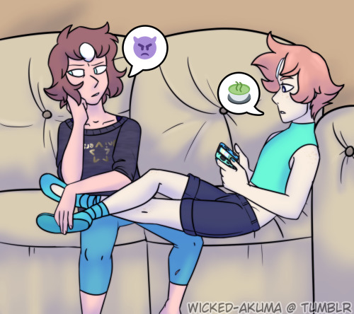 pearlsteven-au: Just some siblings sorting out typical end of the world teenager problems.Pearl! Ste