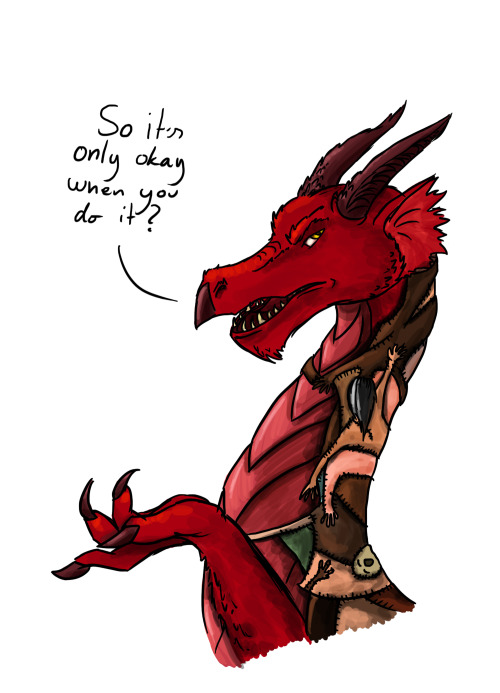 cheesedemon88:
“ Dragon scale armour has always made me uncomfortable in D&D, I mean in D&D and a lot of other settings, dragons are not wild beasts, they are sentient people. Sure they are vicious and often eat people, but still, you wouldn’t make...