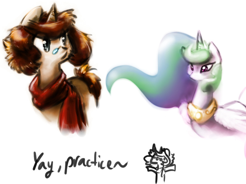 ruby-sunrise:  Yay practice~ Working on shading originally monochrome things, the