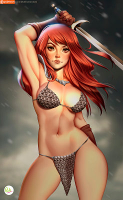 didiesmeralda:  Red Sonja Commission for Ted on Patreon -  Rewards on Patreon  