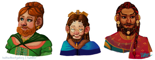 hattedhedgehog:Some fabulous Dwarf ladies.Part 2: (x)