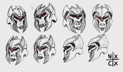 These Are Some Studies From Tfa!Megs OG Space... Ship? Altmode Look. I DID Give Him Teef. The Design